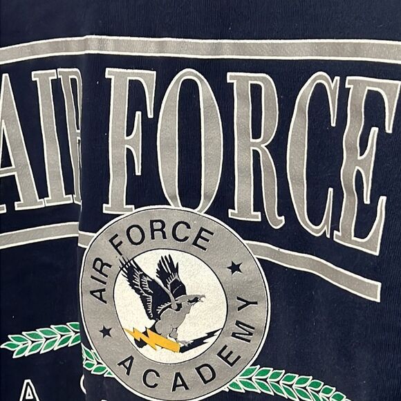 🔥🔥 True Vintage AIR FORCE ACADEMY Crewneck Sweatshirt - EXCELLENT - Sz L 🔥 - Picture 4 of 7